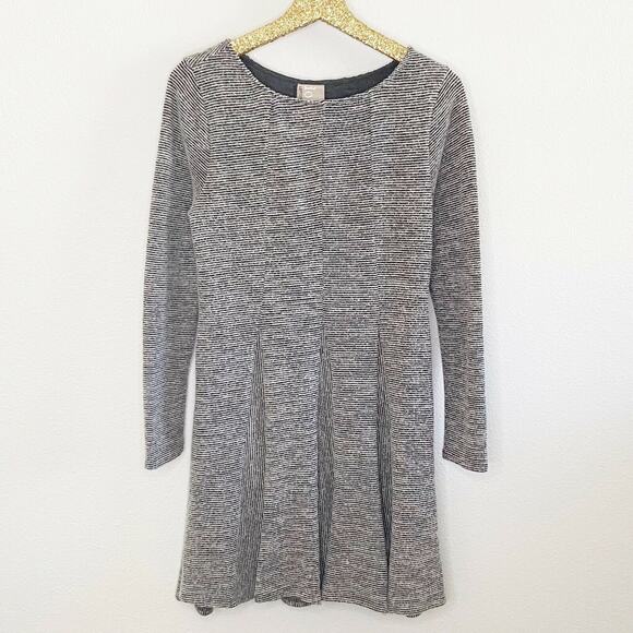 Dolan Left Coast Sweater Dress Gray Knit Long Sleeve Fit and Flare Cozy Medium - Picture 12 of 12